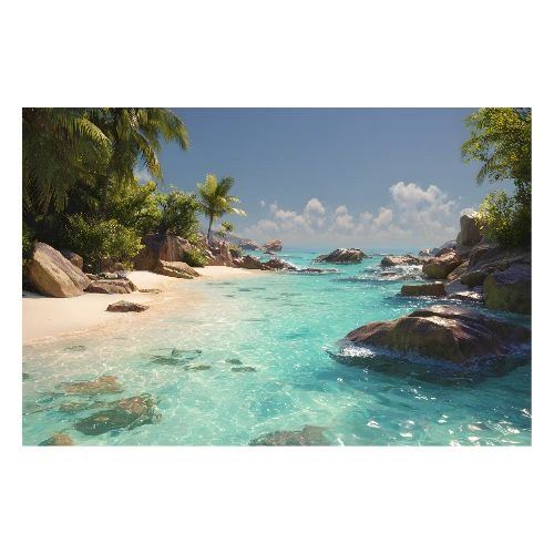 Tropical Seascape: Crystal Horizon - Poster 36x24