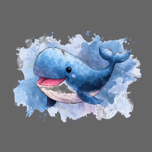 Whale: Splash of Joy - Poster 36x24