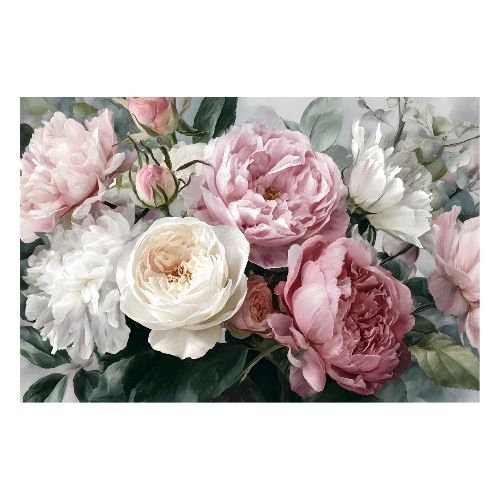 Watercolor: Pastel Petal Symphony - Poster 36x24