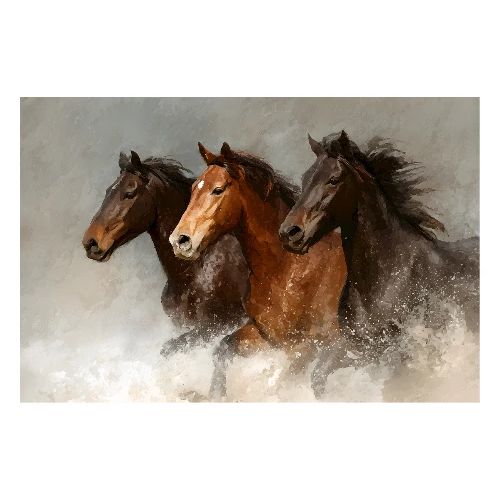 Horses: Stormstride Horses - Poster 36x24