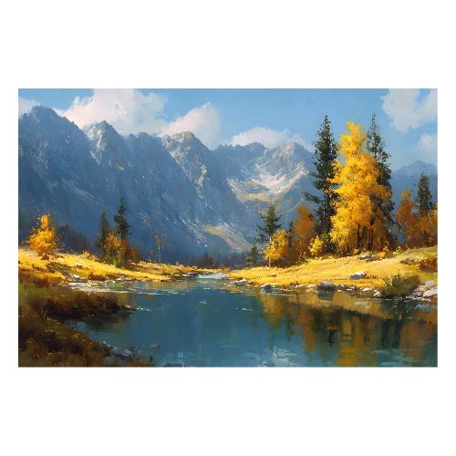 Autumn Mountain Majesty - Poster 36x24