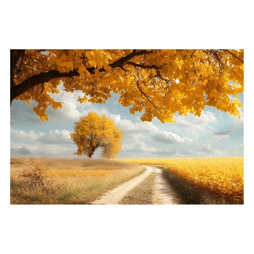 Autumn Golden Fields - Poster 36x24