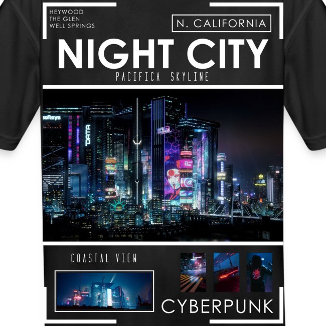 Night City Pacifica Skyline