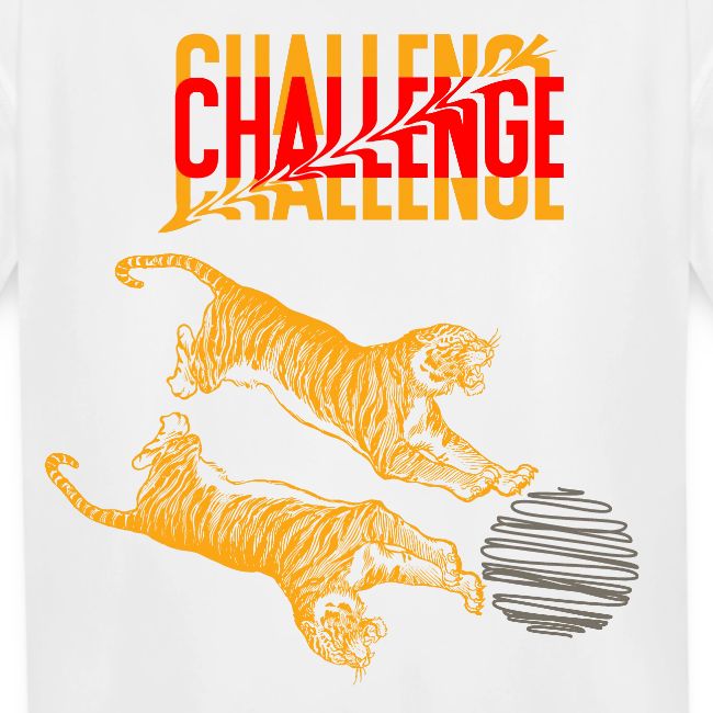 Double tiger fashion, jungle feline animals.