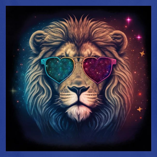Jesus Lion of Judah wearing love glasses