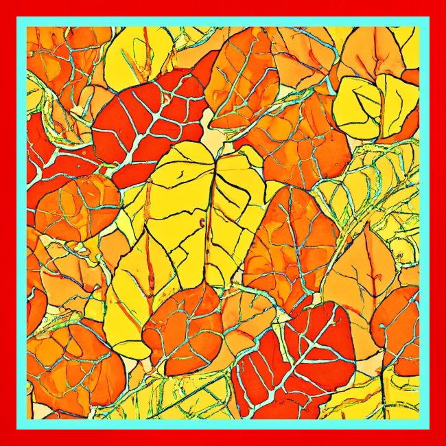 Neon Foliage Burst Vibrant Design