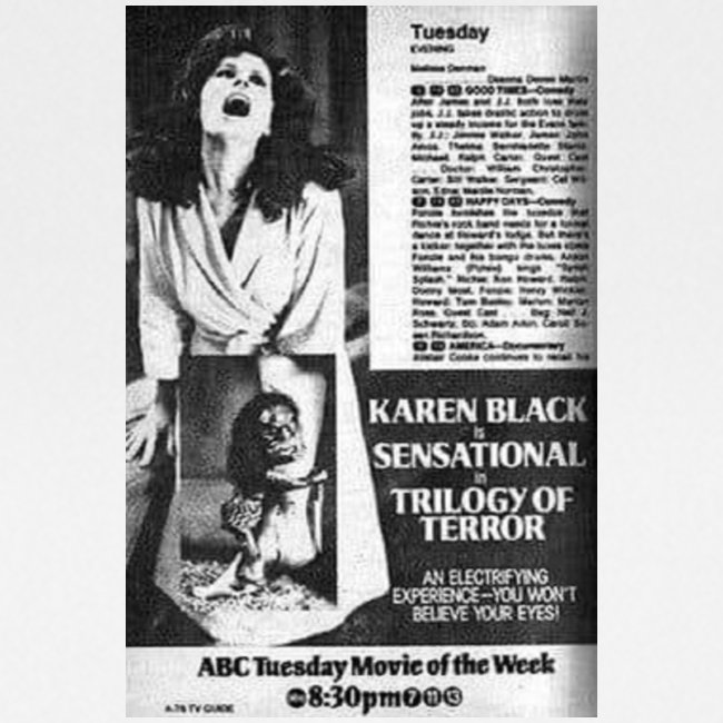 Trilogy of Terror Newspaper Ad