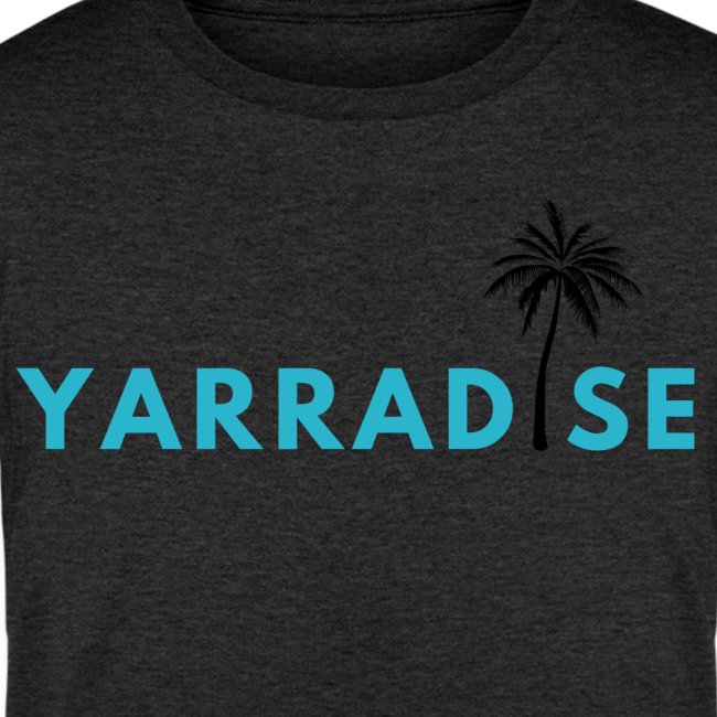 Yarradise Palm: Blue text