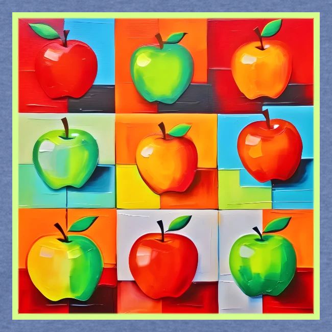 Colorful Apple Grid