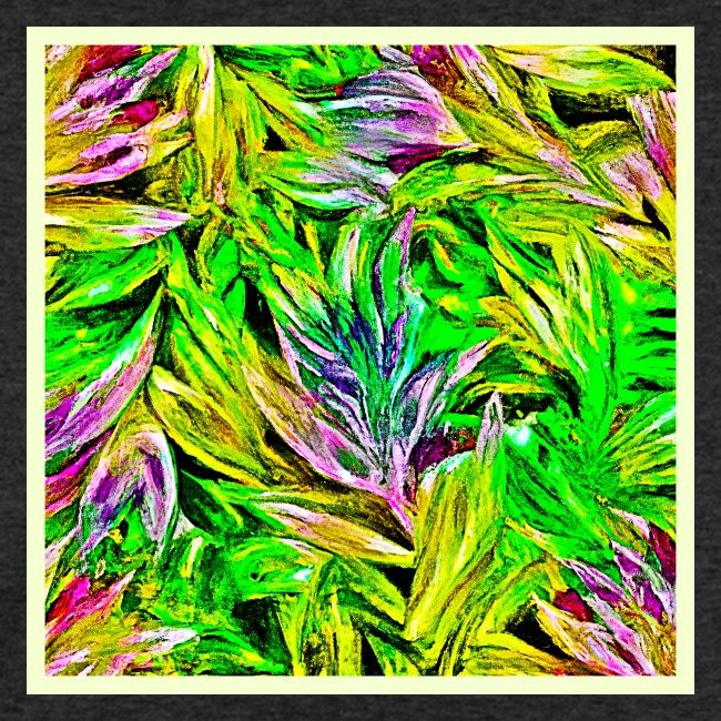 Vibrant Plant Strokes Design