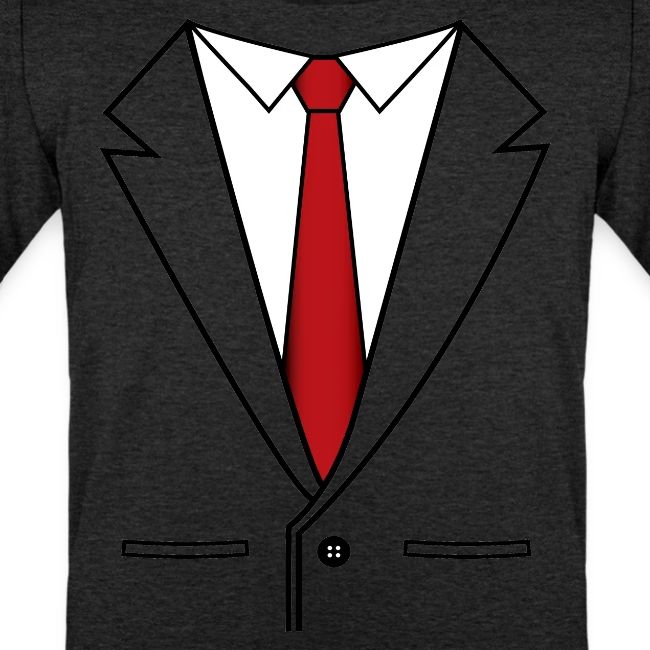 Business Suit With Red Tie