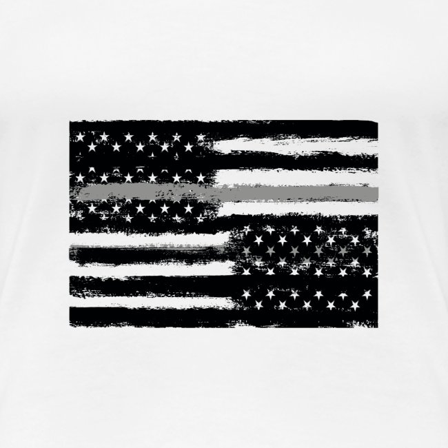 Grey Line American Flag