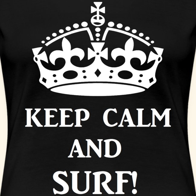 keep calms surf wht