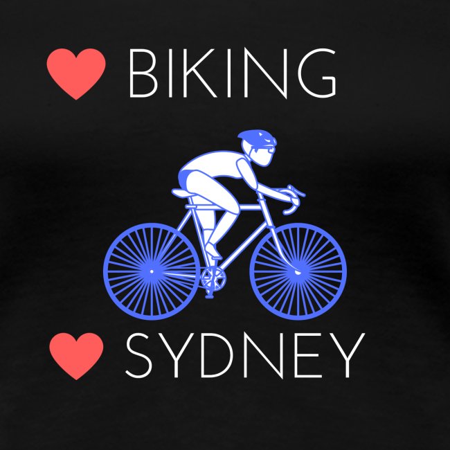 Love Biking Love Sydney tee shirts