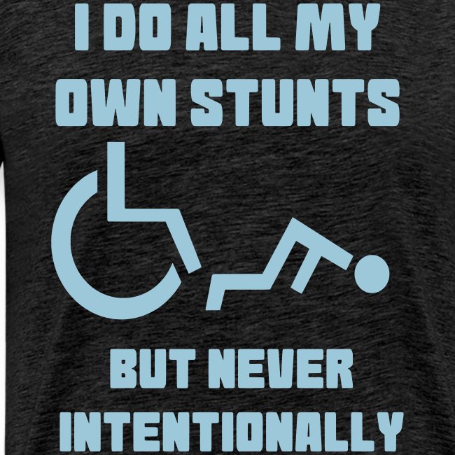 I do all my own wheelchair stunts