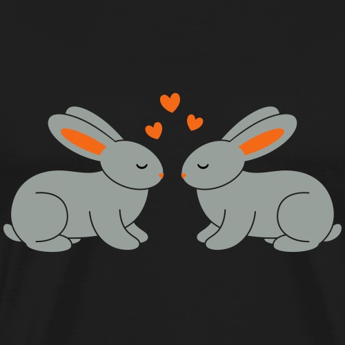 Rabbit Love - Men's Premium Organic T-Shirt
