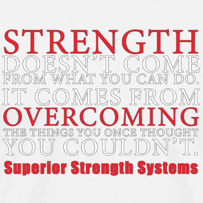 Strength Doesn t Come from