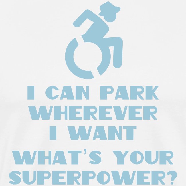 Superpower in wheelchair, for wheelchair users
