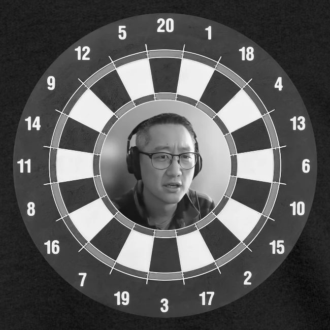 Producer Jay on a Dartboard