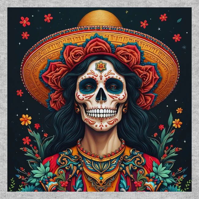 Charra Skull Art | Traditional Mexican Design