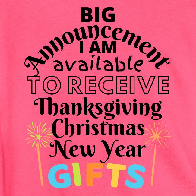 Announcement Thanksgiving Christmas New Year Gifts
