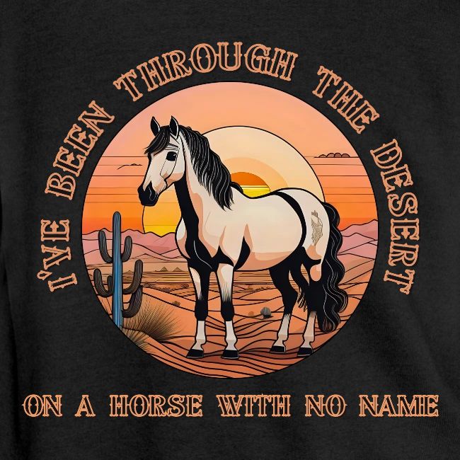I've been through the desert on a horse