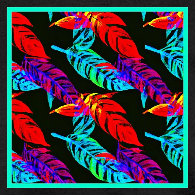 Neon Luminous Foliage Elegance