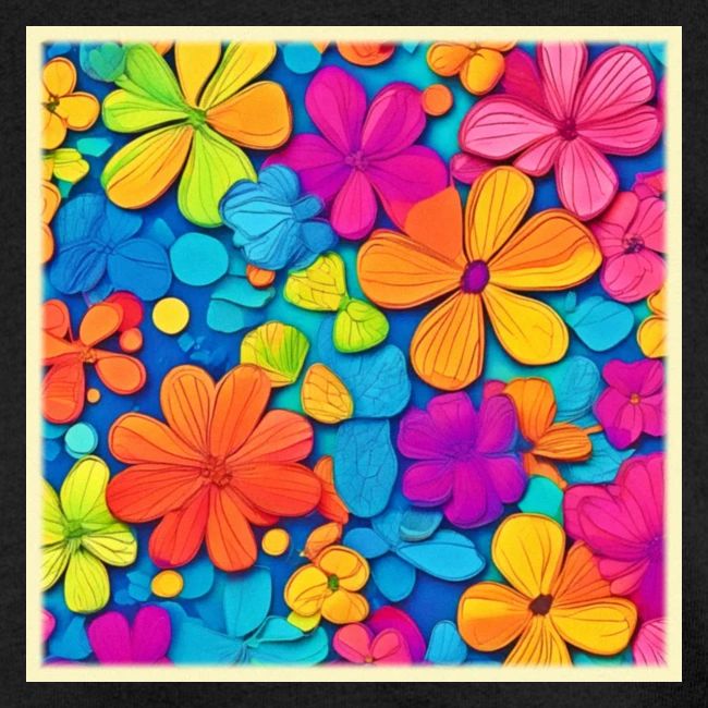 Vibrant Floral Abstract Art