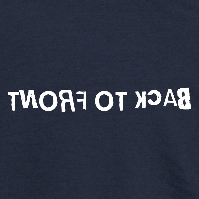 Back To Front Word Art