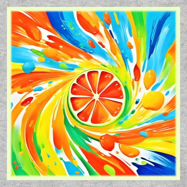 Citrus swirling Splash Design