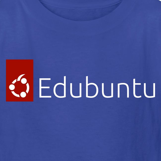 Edubuntu Logo 2023 - White