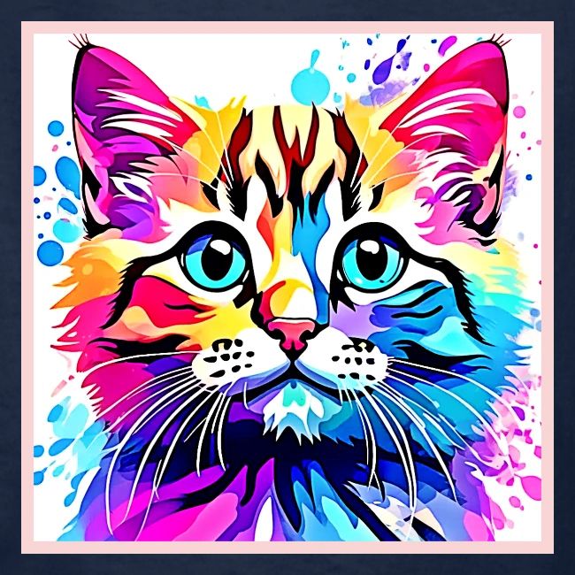 Vivid Kitty Vibes Design