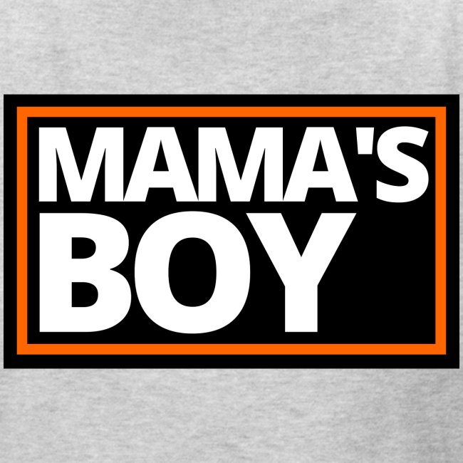 MAMA's Boy (Motorcycle Black, Orange & White Logo)