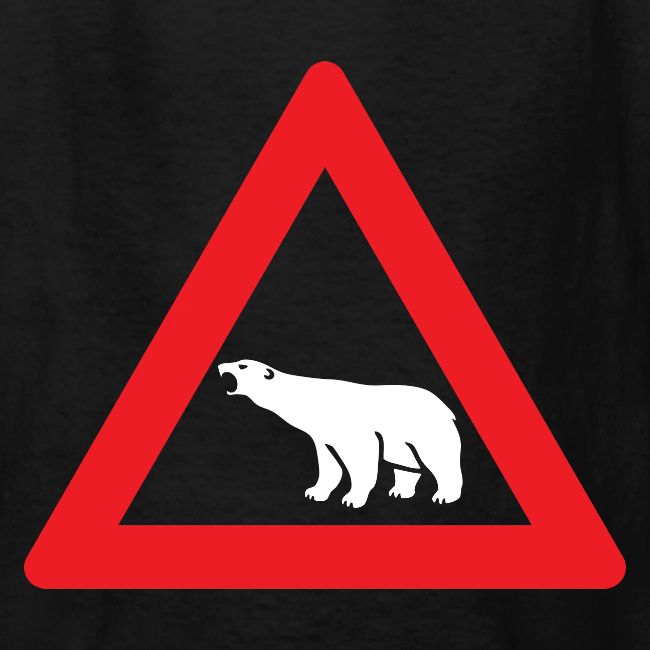 Polar Bear Road Sign