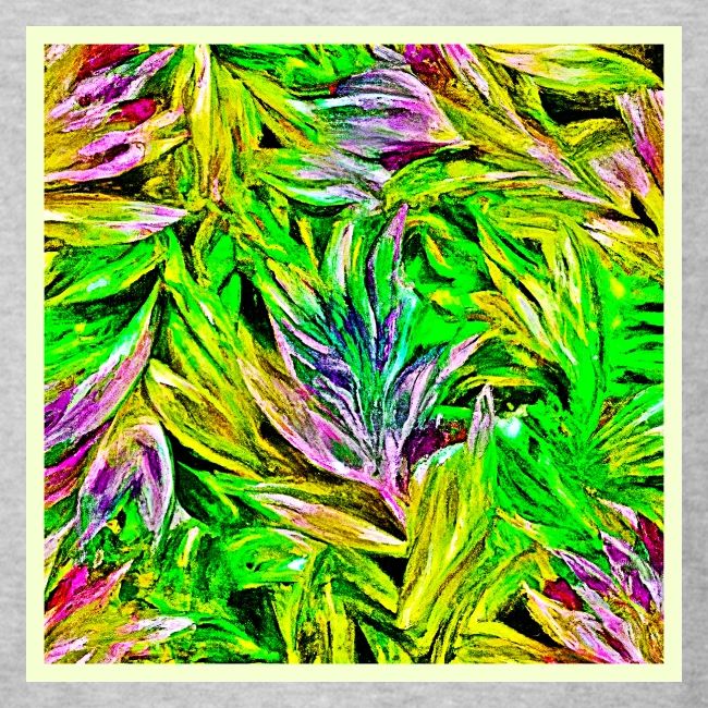 Vibrant Plant Strokes Design