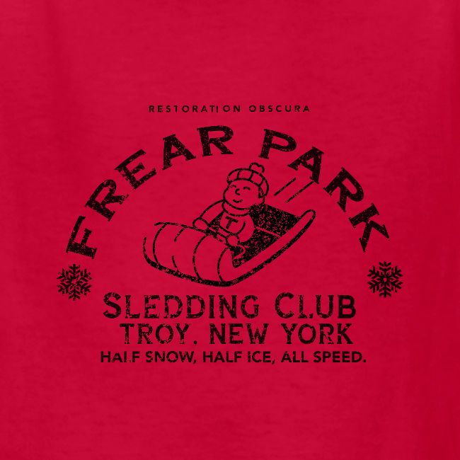RO Frear Park Sledding Club Distressed Dark