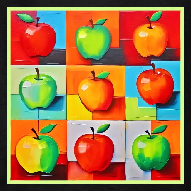 Colorful Apple Grid