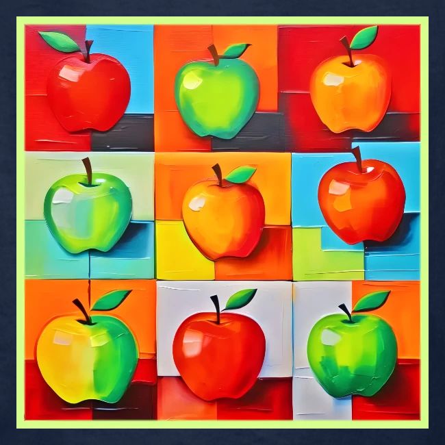 Colorful Apple Grid