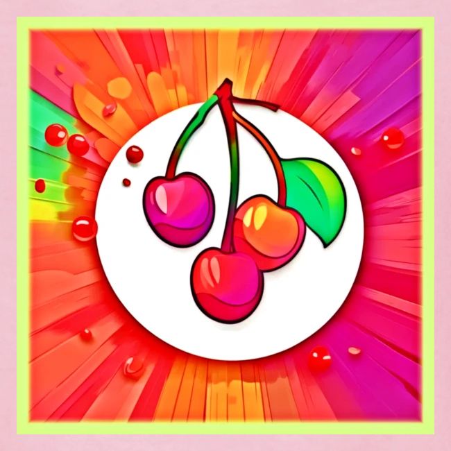 Cherry Pop Art Burst