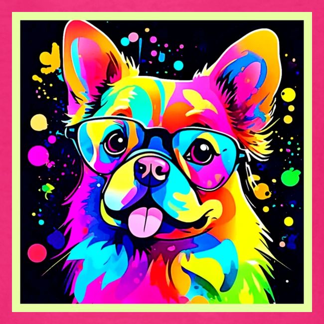 Vivid Canine Vibes Design