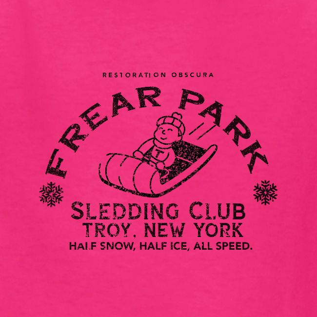 RO Frear Park Sledding Club Distressed Dark
