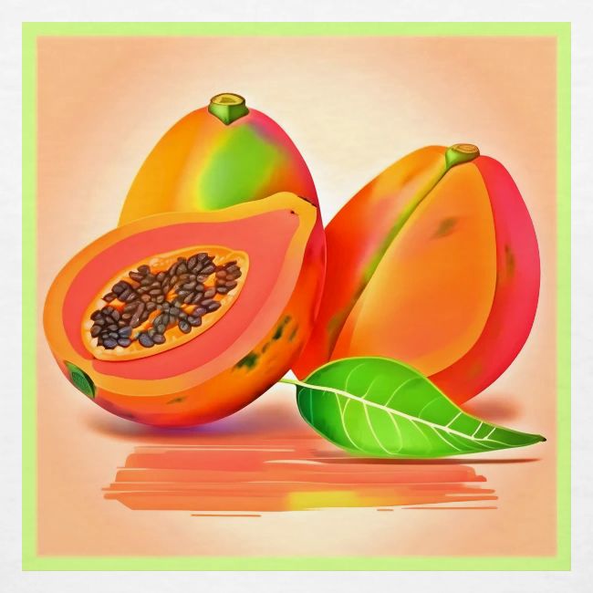Sliced Papaya Freshness