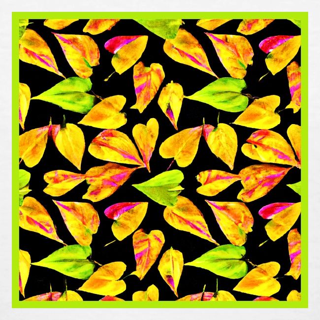 Neon Leaf Art Elegance