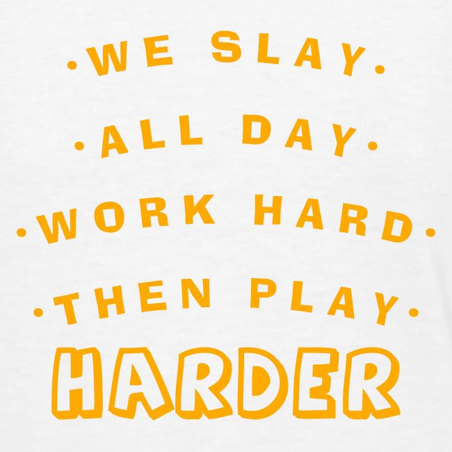 We Slay All Day Shiny Shirt Metallic Silver & Gold