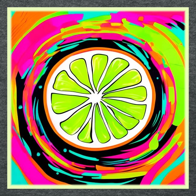 Lime Slice Pop Art