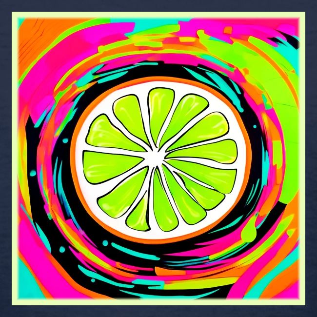 Lime Slice Pop Art