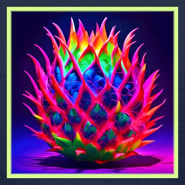 Electric Neon Dragon Fruit