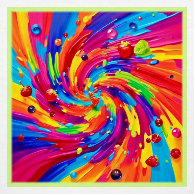 Colorful Fruit Vortex