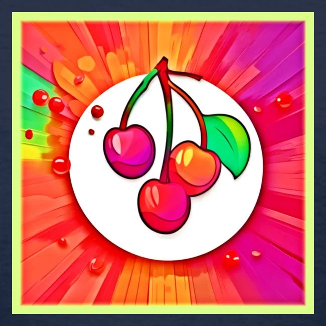 Cherry Pop Art Burst
