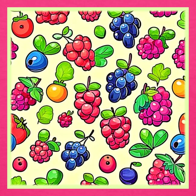 Berry Fruit Pattern Design